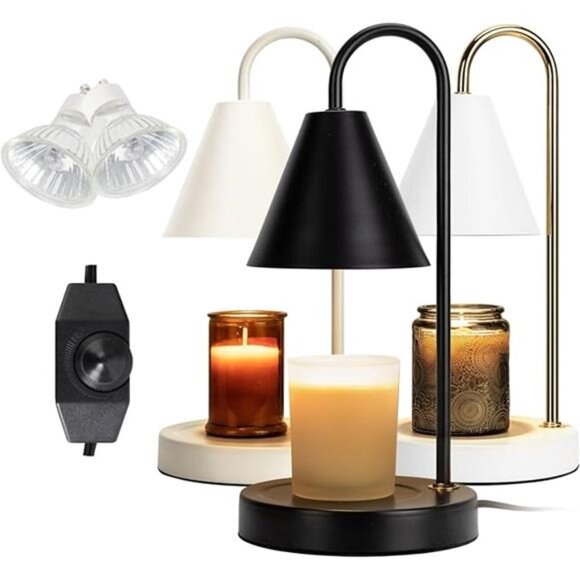 Electric Candle Warmer Lamp Dimmable Wax Melter Home Decor Jar Compatible - Picture 7 of 7